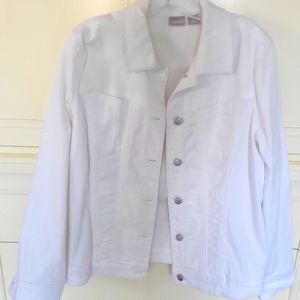 Chicos white denim jacket